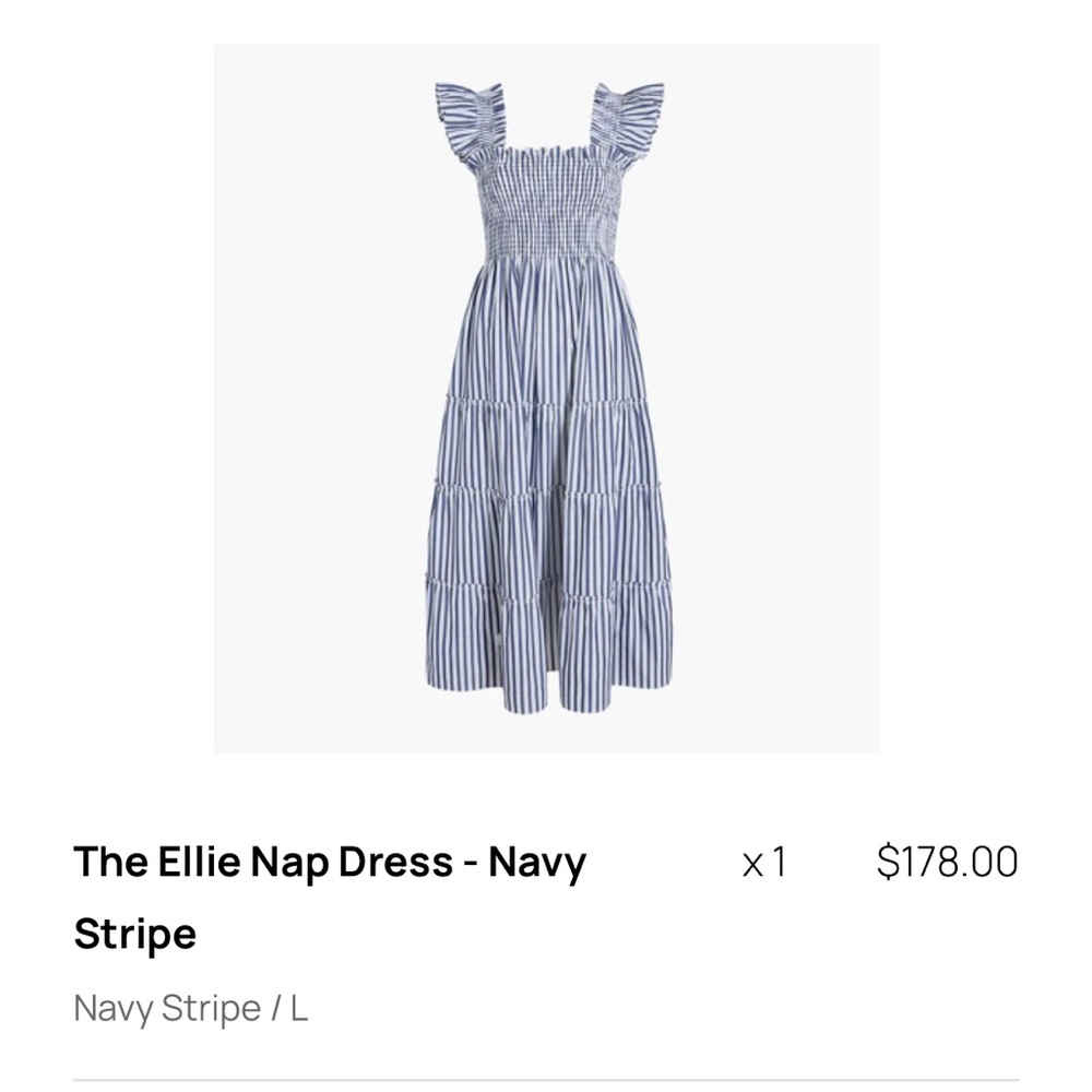 Hill House Navy Stripe Ellie Nap Dress